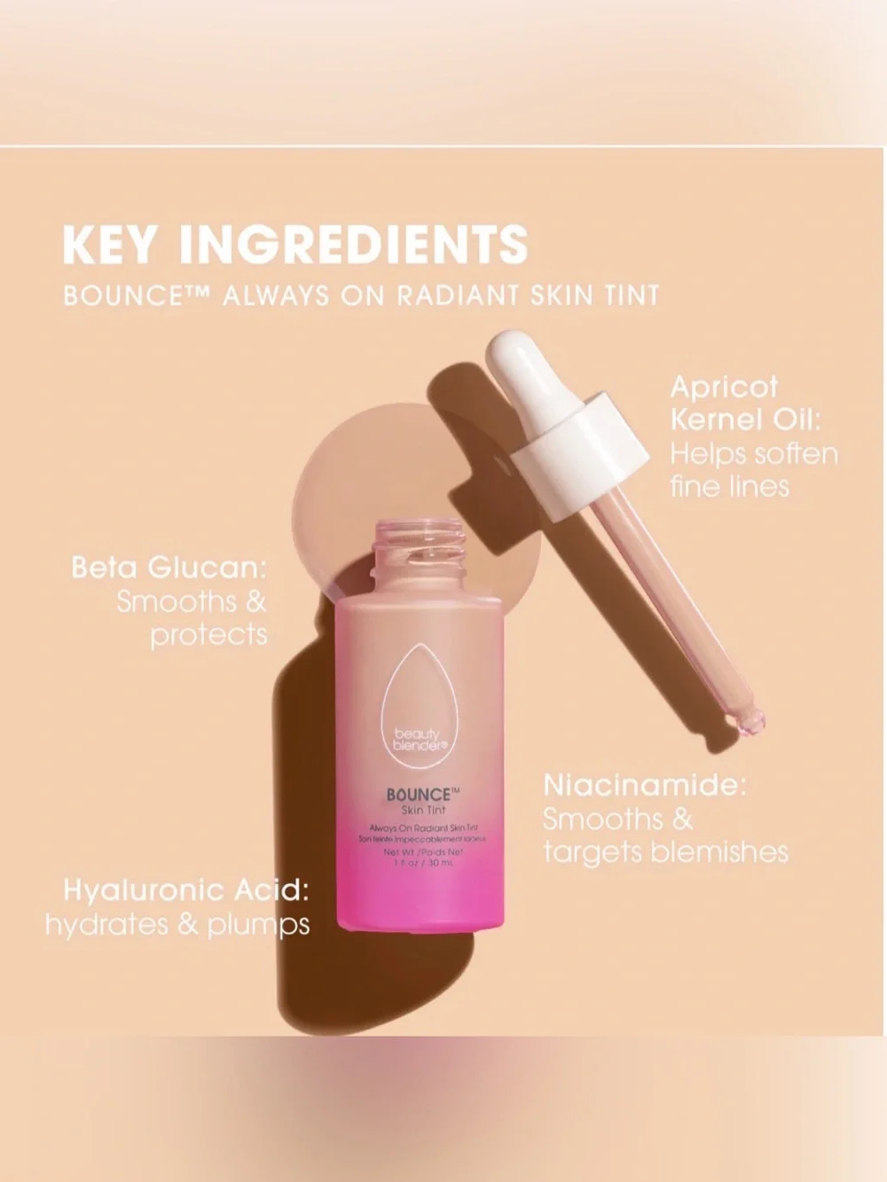 beautyblender BOUNCE Radiant Skin Tint - Light 3 - NIB - Discontinued Shade